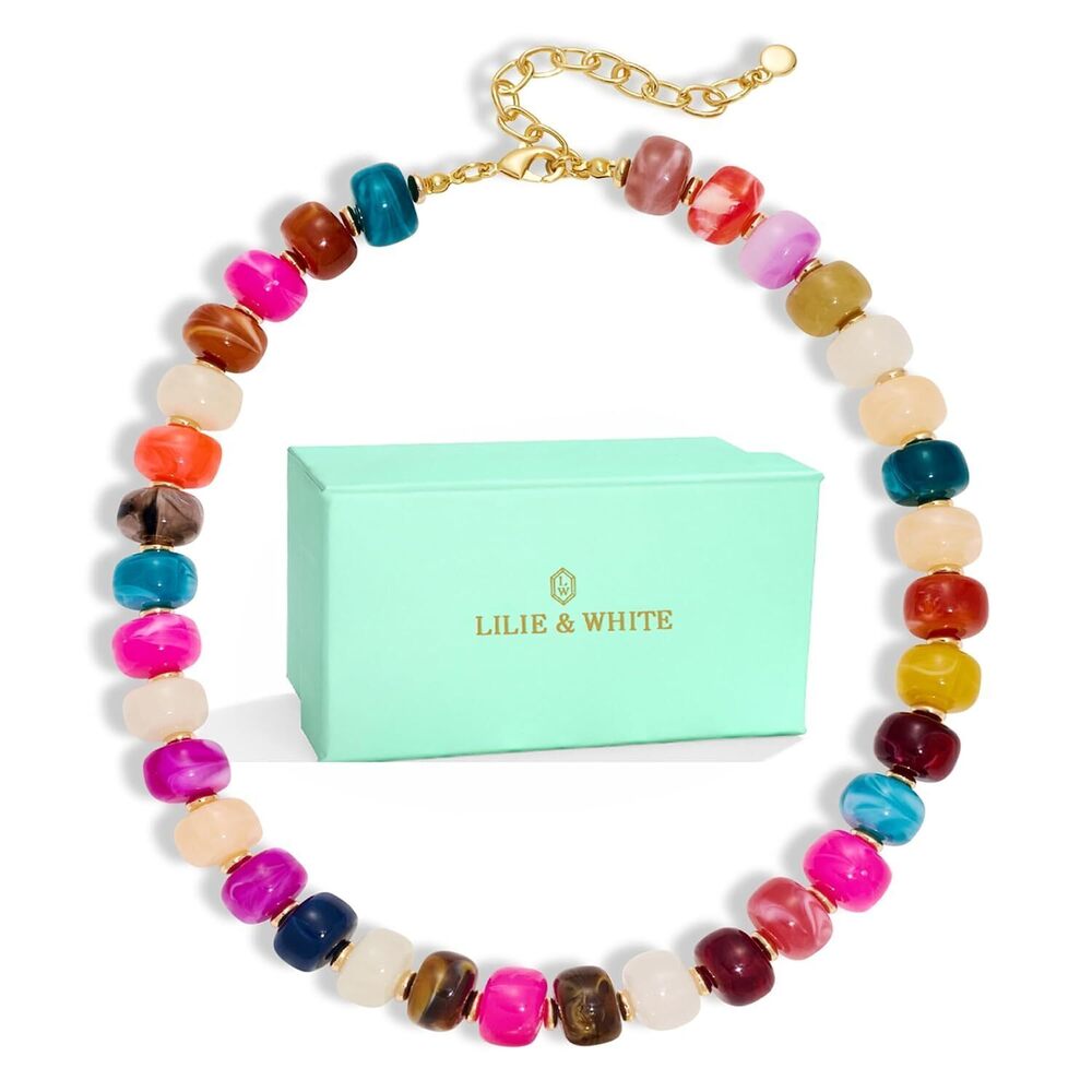 Gifts for Mom Daughter Colorful Chunky Bead Necklaces
